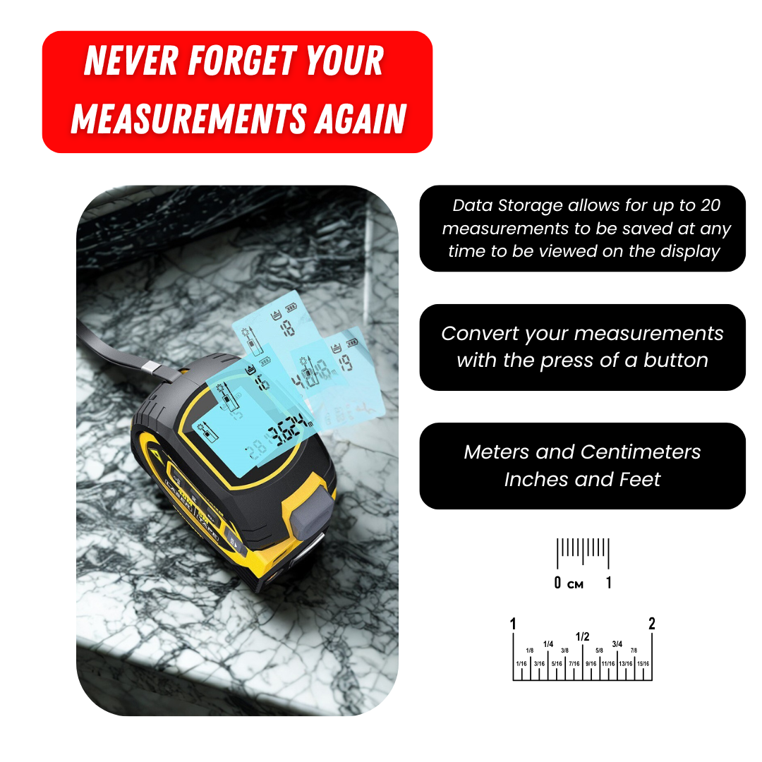 LaserLine - 3in1 Laser Tape Measure