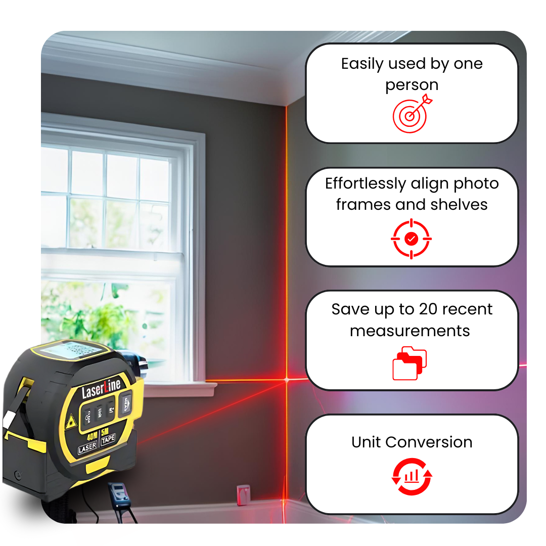 LaserLine - 3in1 Laser Tape Measure